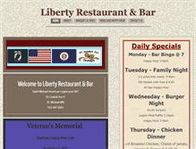 Tablet Screenshot of libertyrestaurantbar.com